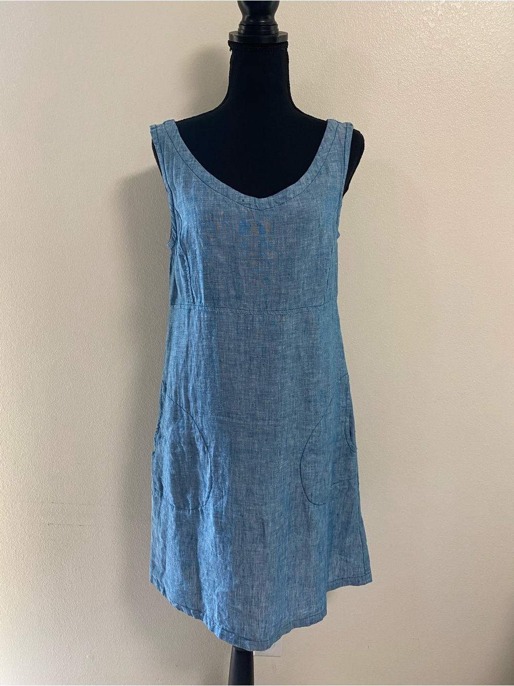 Toad & Co Dress Women’s Size small Blue Lightweight Linen Shift Dress